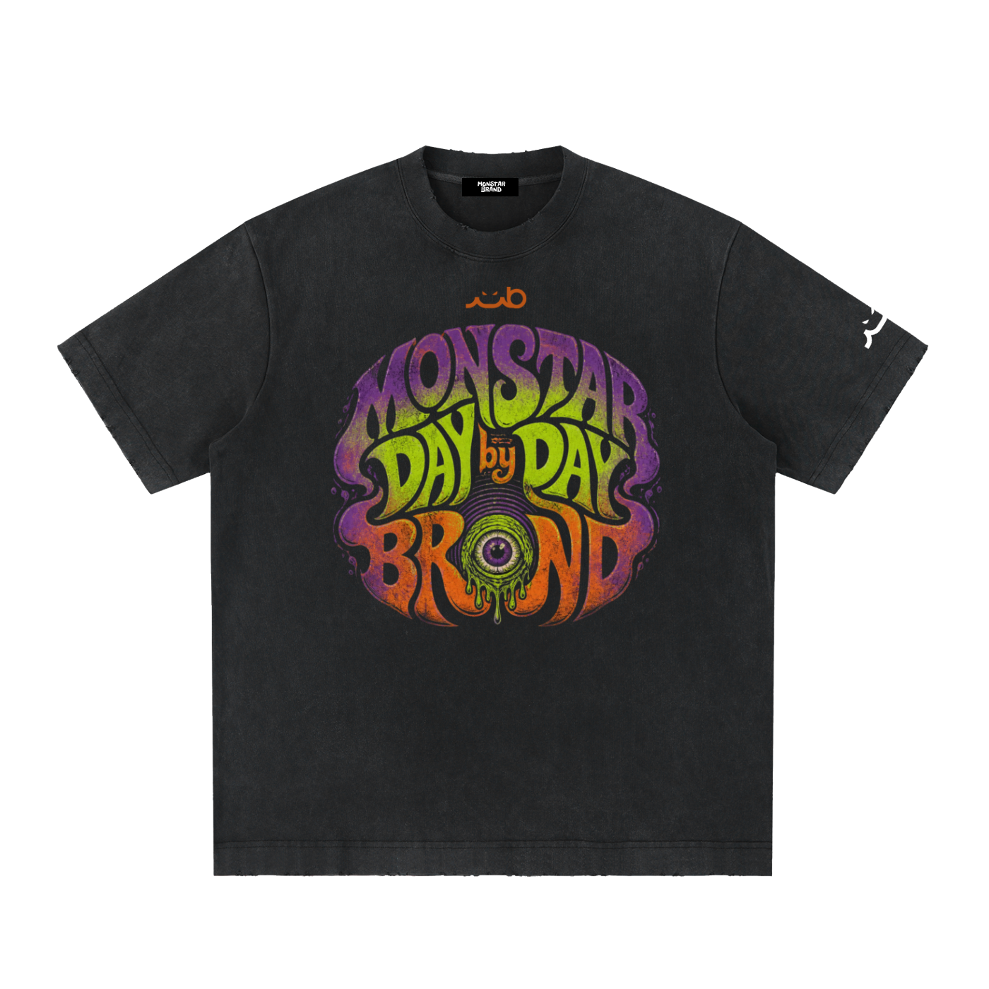 MB Day x Day, Brick x Brick Washed Frayed M-Shirt