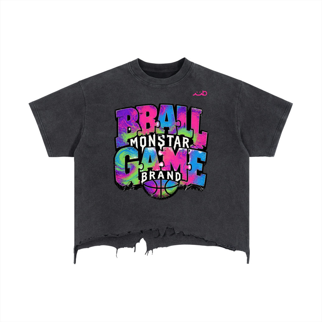 MB BBALL Game  Player #1 Distressed M-Shirt