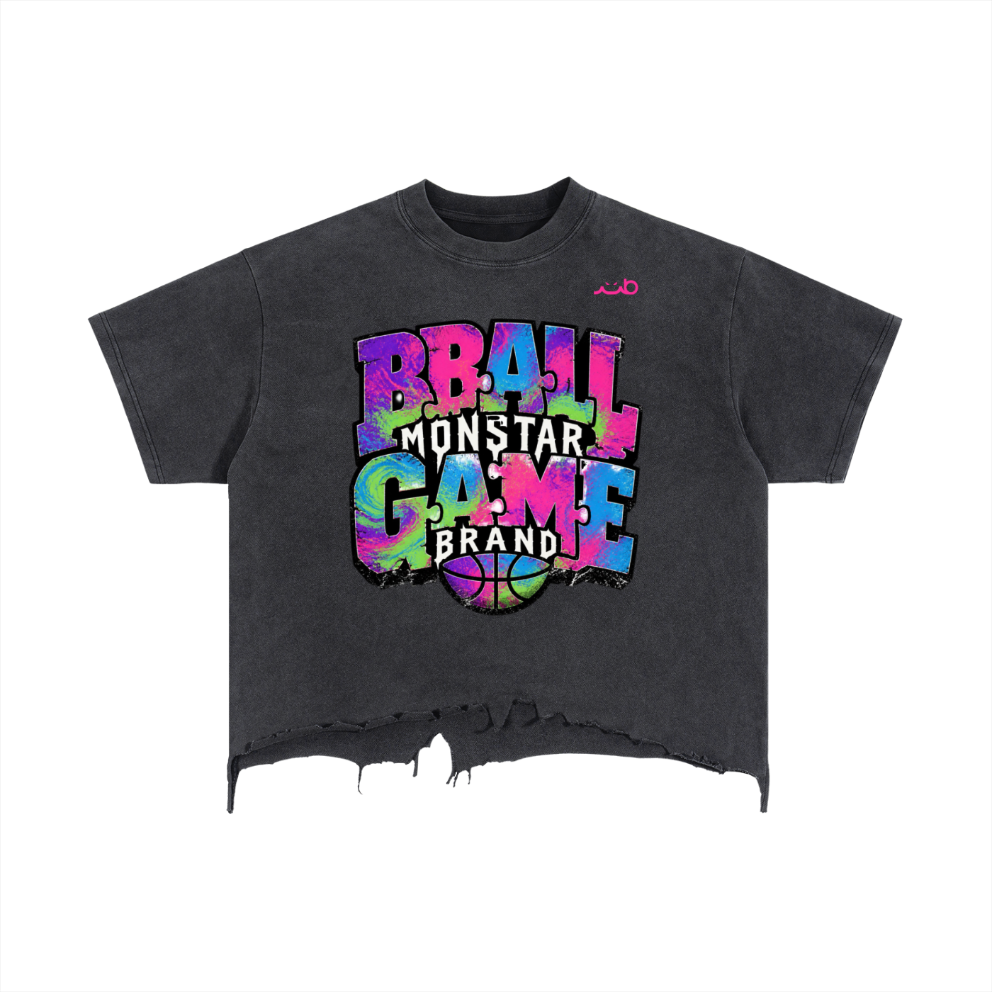 MB BBALL Game  Player #1 Distressed M-Shirt