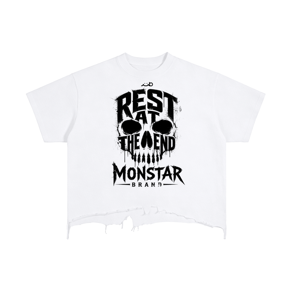 MB Rest At The End Distressed M-Shirt